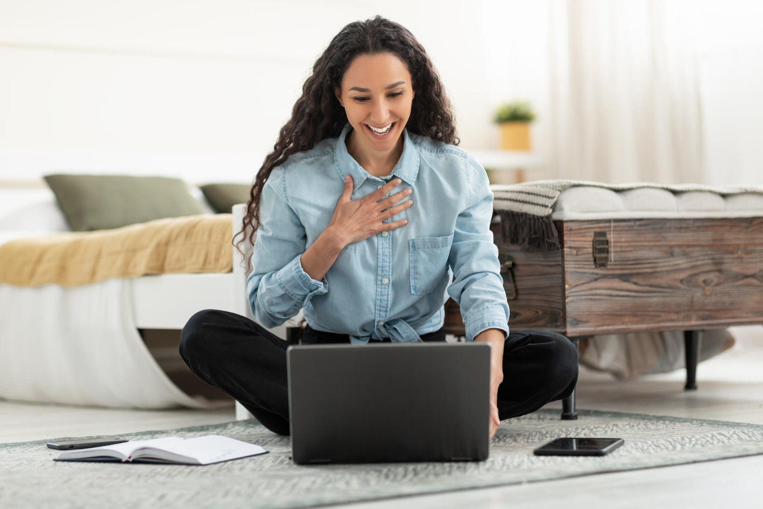 Online therapy session
